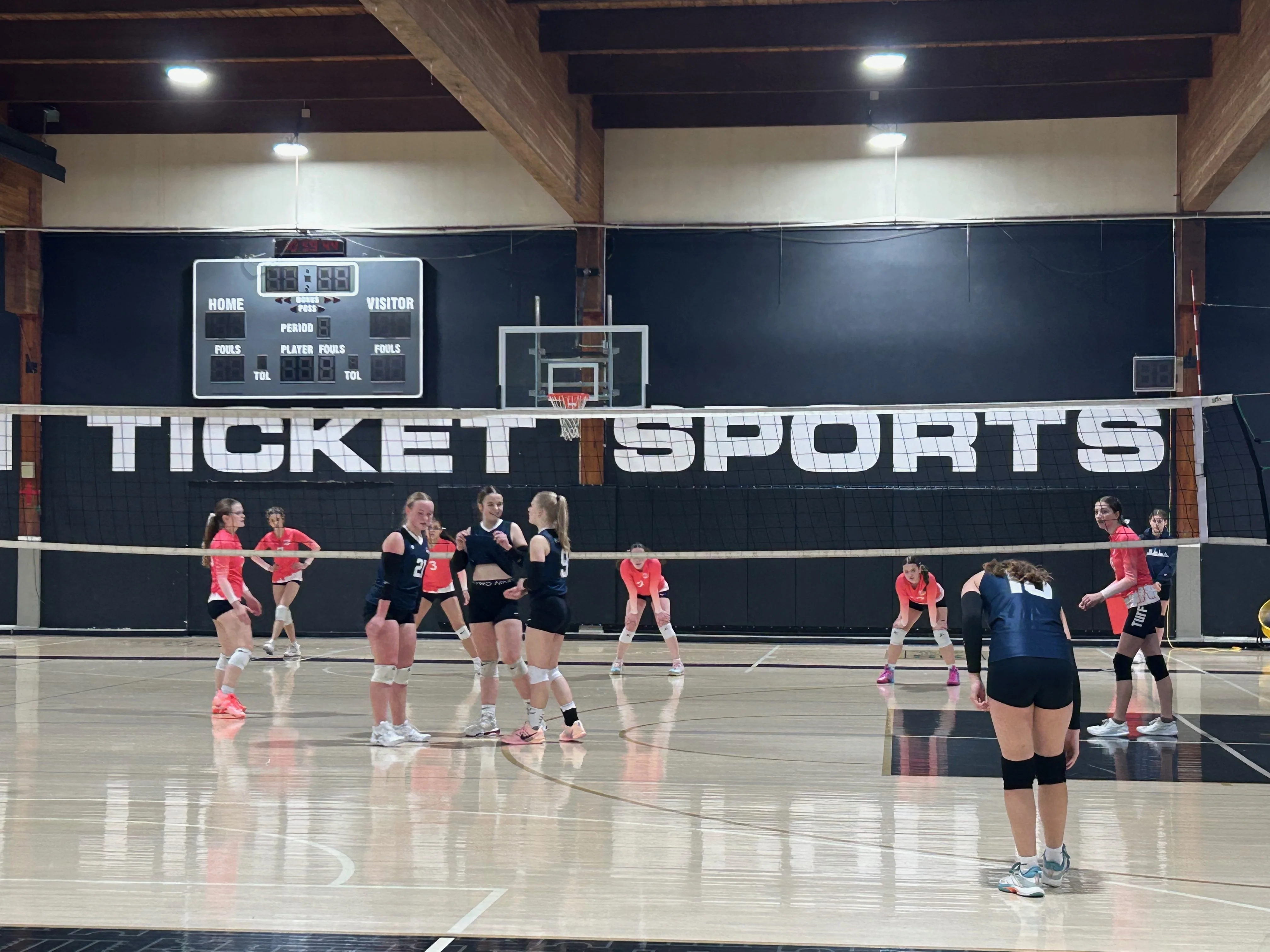 Sky Volleyball athletes competing at a tournament