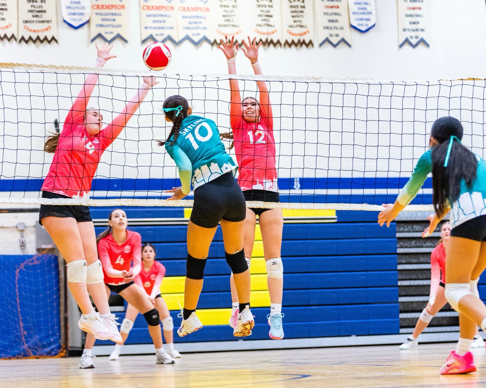 Sky High athletes competing at a volleyball tournament
