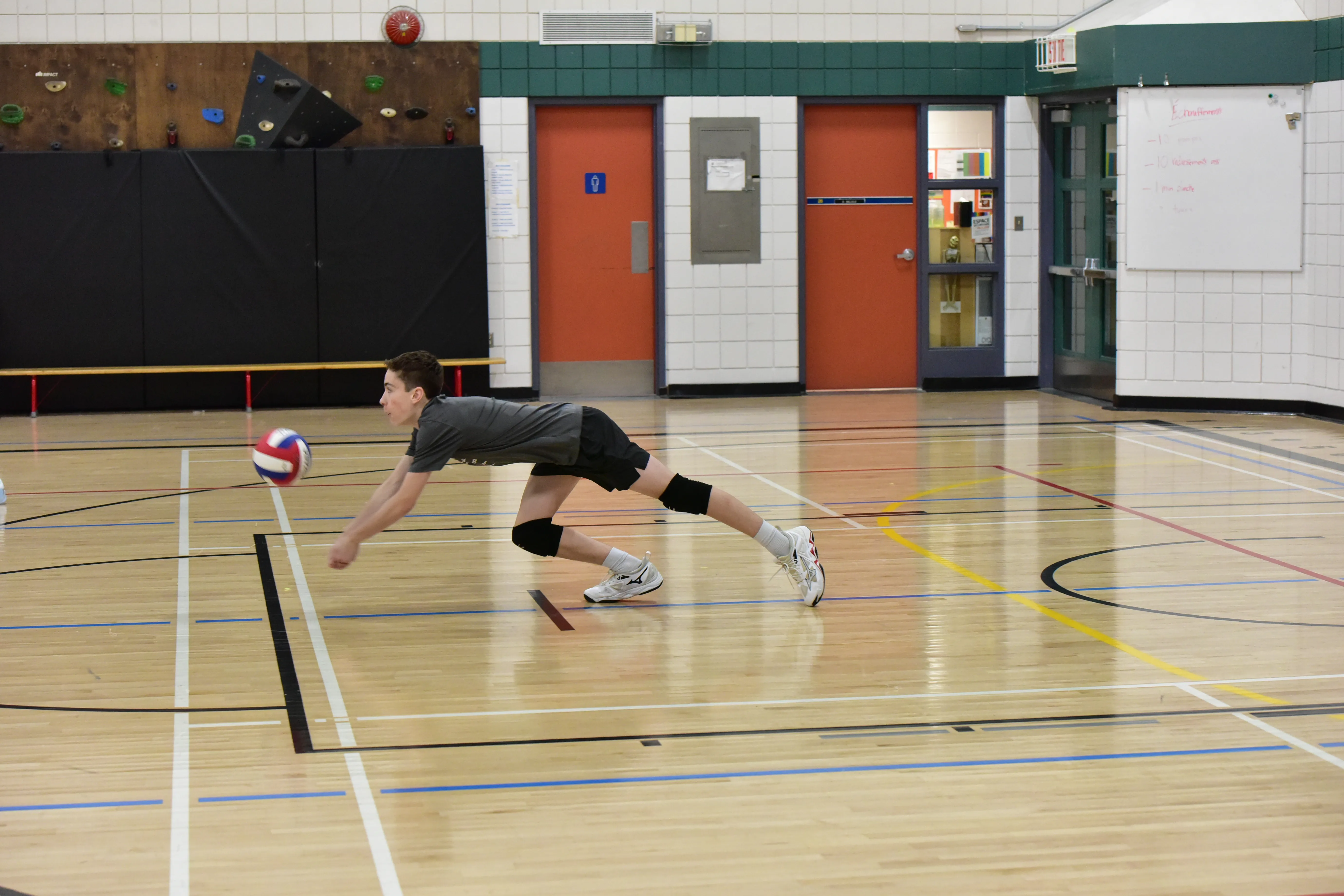 Sky High volleyball teams competing at a tournament