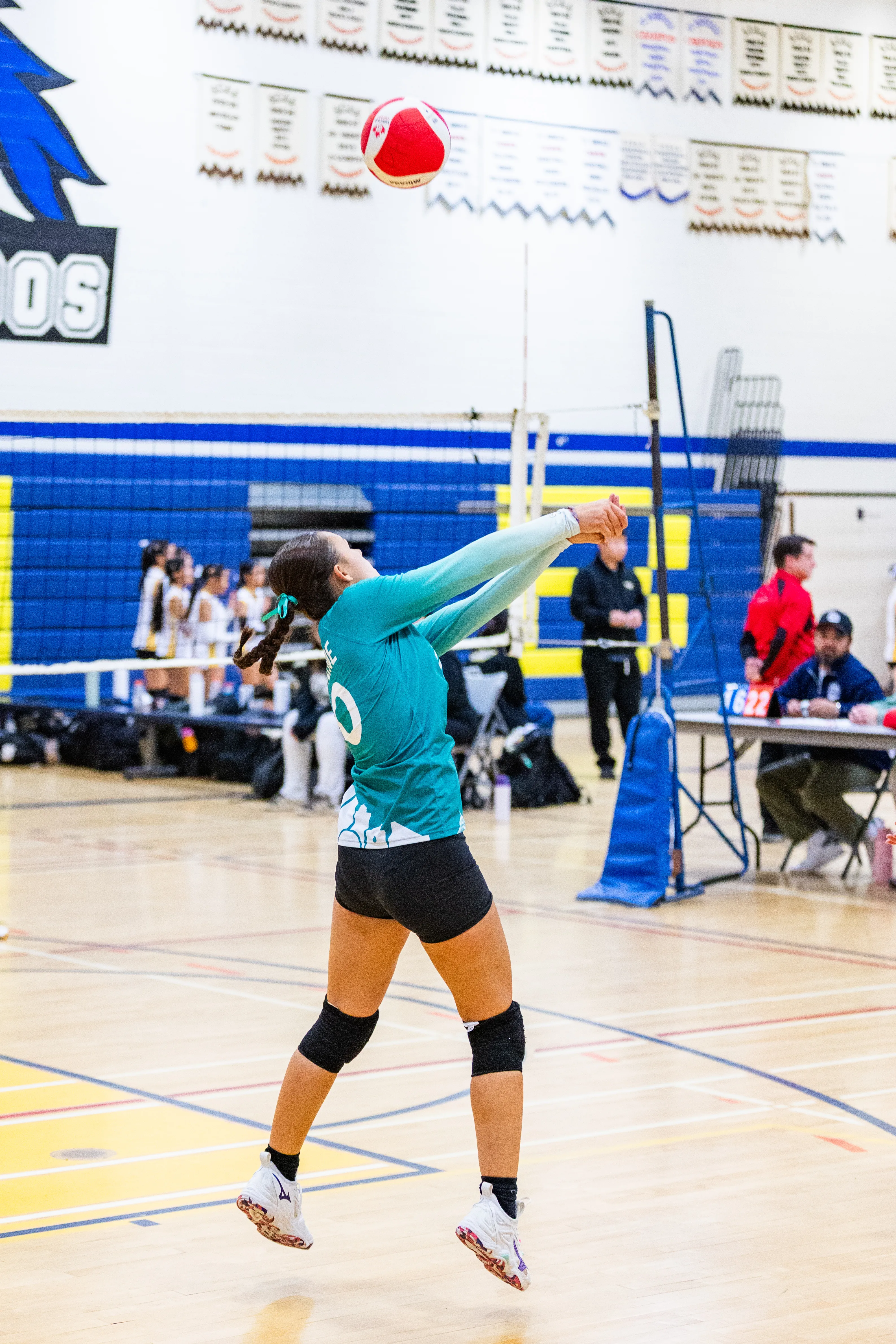 Athletes competing during an assessment camp session